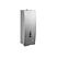 Jumbo toilet tissue holder with lock, brushed stainless steel, high capacity, public washroom